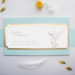 Watercolor Dove of Peace Return Address Label