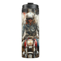 Watercolor drawing MotoBikers