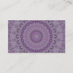 Watercolor Dream Mandala in Shades of Purple Business Card