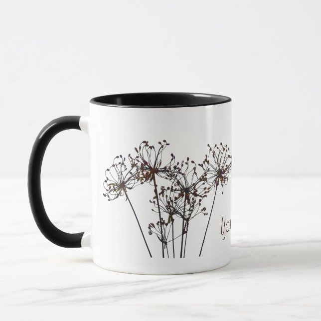 Watercolor Dried Flowers Mug (Left)