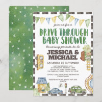Watercolor Drive Through Baby Shower