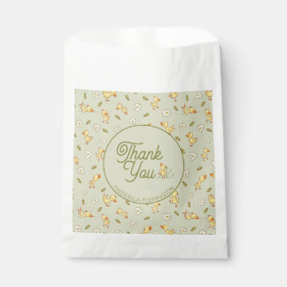Watercolor Duckling Thank You Personalised Favour Bag