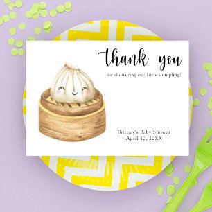 Watercolor dumpling - thank you baby shower