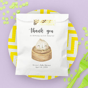 Watercolor dumpling - thank you baby shower favour bag