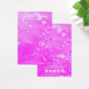 Watercolor Earring Necklace Jewellery Display Card
