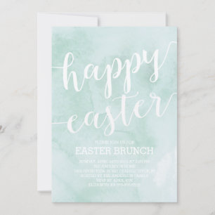 Watercolor Easter Brunch Dinner Party Invitation