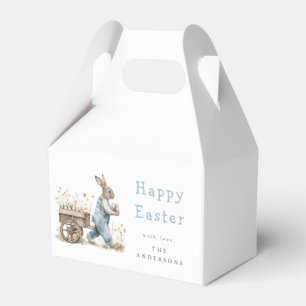 Watercolor Easter Bunny Egg Hunt Favour Box