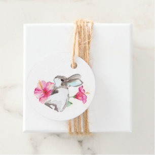 Watercolor Easter Bunny Favour Tags