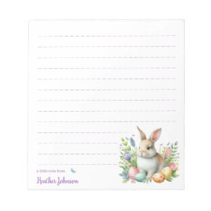 Watercolor Easter Bunny Personalised Notepad