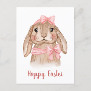 Watercolor Easter Bunny Rabbit Holiday