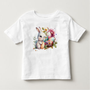 Watercolor Easter Bunny Toddler T-Shirt