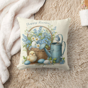 Watercolor Easter Chick Personalised Cushion