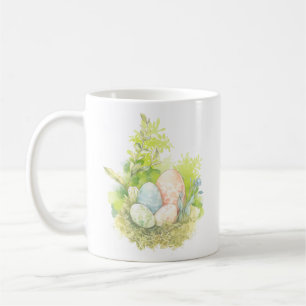 Watercolor Easter egg and bunny Coffee Mug