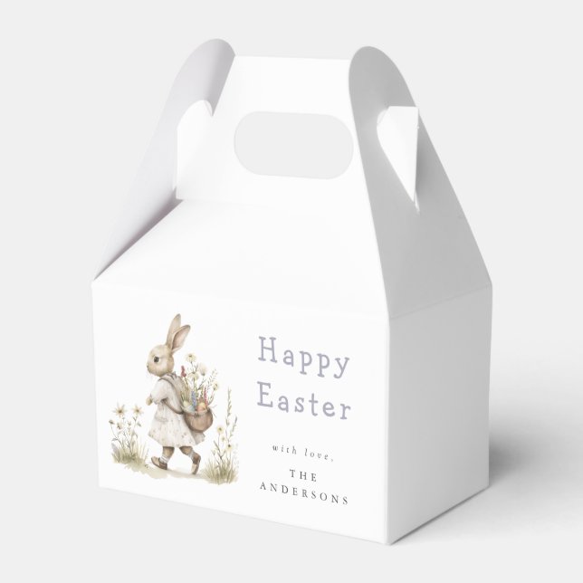 Watercolor Easter Egg Hunt Favour Box (Front Side)