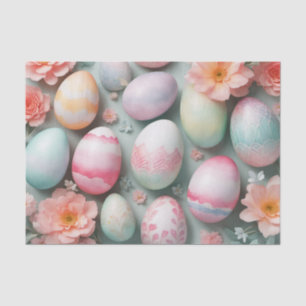 Watercolor Easter Eggs Spring Decoupage Tissue Paper