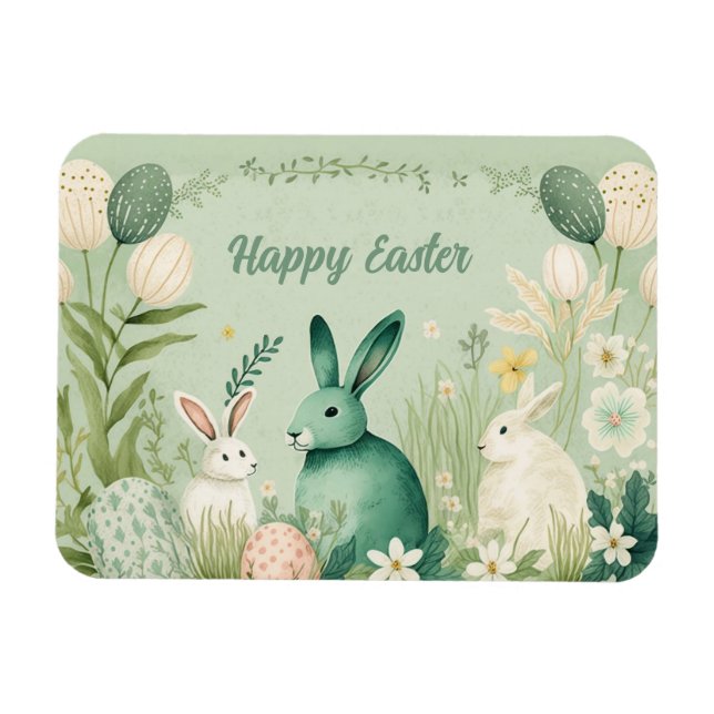 Watercolor Easter illustration Magnet (Horizontal)