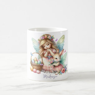 Watercolor Easter Spring Fairy Coffee Mug