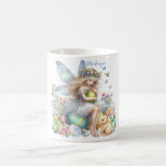 Watercolor Easter Spring Fairy Coffee Mug<br><div class="desc">Delicate, whimsical, and full of the magic of Easter and Spring, this fairy will bring a whole new level of charm and joy to your space. Featuring vibrant watercolor shades and intricate details, this little wonder captures the beauty and wonder of the fairy realm. Our Watercolor Fairy embodies the spirit...</div>