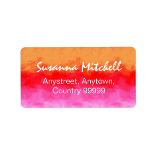 Watercolor Effects Fruit Salad ID134 Label