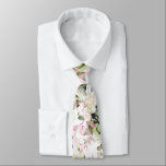 Watercolor Elegant Blush Pink Gum Eucalyptus Tie<br><div class="desc">PixDezines floral and foliage in watercolor neck tie,    Blush pink Eucalyptus and hydrangea with lush foliage.  DIY background colour.

 Copyright © 2011-2020 PixDezines™.</div>