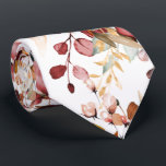 Watercolor Elegant Fall Rustic Gum Eucalyptus Tie<br><div class="desc">PixDezines elegant,  rustic watercolor floral and foliage in autumn shades neck tie.   Fall foliage colour of rust Eucalyptus and pale hydrangea.  DIY background colour.

 Copyright © 2011-2021 PixDezines™.</div>