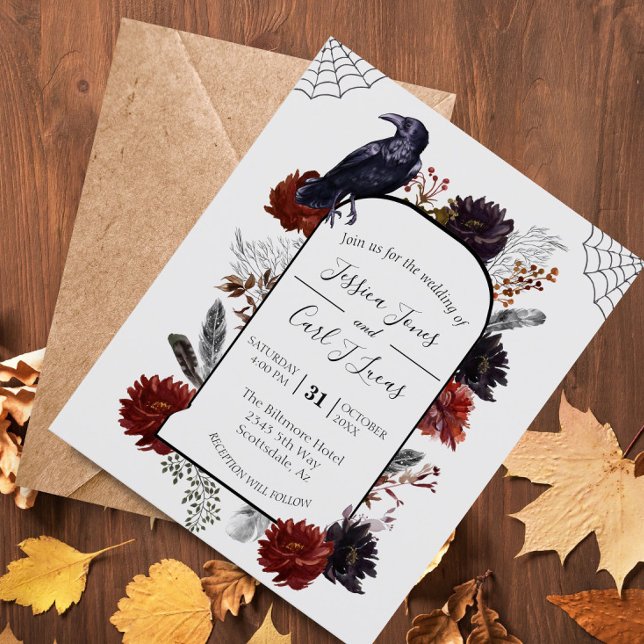 Watercolor Elegant Halloween Floral Boho Feather (Creator Uploaded)