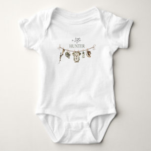 Watercolor Elegant Little Hunter Baby Shower Bodysuit
