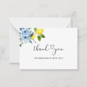 Watercolor Elegant Main Squeeze Bridal shower than Card