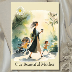 Watercolor Elegant Mum - Mother's Day card