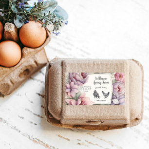 watercolor elegant rustic floral Egg Carton