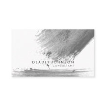 Watercolor Elegant Simple Splatter Black Grey