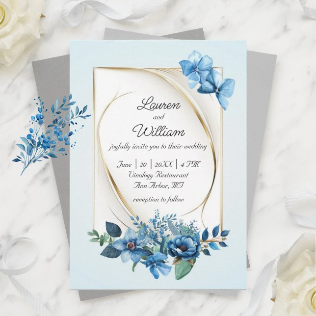 Watercolor Emerly Floral Wedding Invite (Creator Uploaded)
