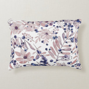 Watercolor Eucalyptus Blueberry Botanical Art Love Decorative Cushion