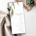 Watercolor Eucalyptus Botanical Wedding Program<br><div class="desc">If you need any other matching product or customisation,  kindly message via Zazzle.</div>