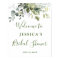 Watercolor Eucalyptus Bridal Shower Welcome Sign