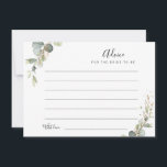 watercolor eucalyptus greenery advice<br><div class="desc">A greenery design with beautiful green eucalyptus foliage. Feel free to change the colours and text details.</div>