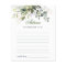 Watercolor Eucalyptus Greenery Advice Card