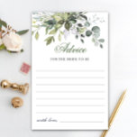 Watercolor Eucalyptus Greenery Advice Card<br><div class="desc">Watercolor Eucalyptus Greenery Advice Card.
Personalise with the bride to be's name and date of shower. 
For further customisation,  please click the "customise further" link. If you need help,  contact me please.</div>