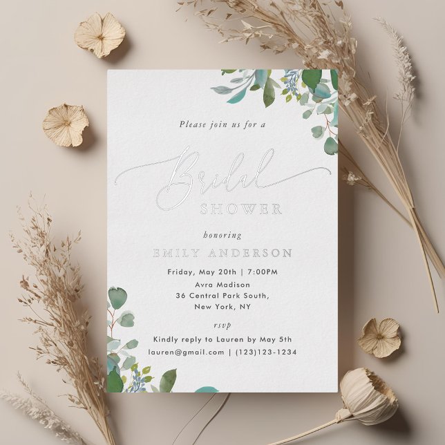 Watercolor Eucalyptus Greenery Bridal Shower (Creator Uploaded)