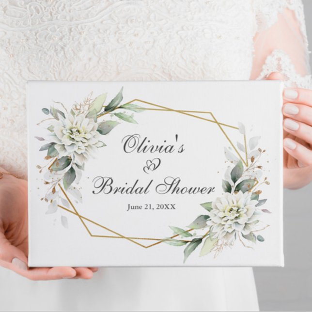 Watercolor Eucalyptus  Greenery Bridal Shower Guest Book (Creator Uploaded)