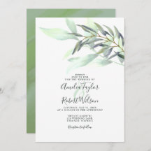 Watercolor Eucalyptus Greenery