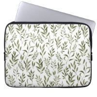 Watercolor Eucalyptus Greenery Leaves Pattern