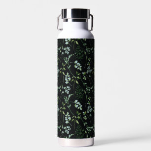 Watercolor Eucalyptus Greenery Leaves Water Bottle