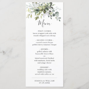 wedding menu cards and beautiful custom wedding menus vistaprint on wedding menu ideas australia