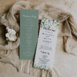 Watercolor Eucalyptus Greenery Wedding Program<br><div class="desc">This watercolor eucalyptus greenery wedding program is perfect for a rustic wedding. This artistic design features hand-drawn,  watercolor eucalyptus green foliage,  inspiring natural beauty.</div>