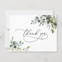 Watercolor Eucalyptus Greenery Wedding