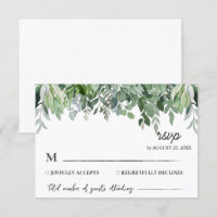 Watercolor Eucalyptus Leaves Greenery Wedding