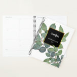 Watercolor eucalyptus leaves personal elegant planner<br><div class="desc">Watercolor eucalyptus leaves personal elegant Planner.
You can personalise it and add your own name,  text and year, </div>