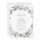 Watercolor Eucalyptus Leaves Wreath Bridal Shower