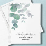 Watercolor Eucalyptus Personalised Jeweller 2025 Planner<br><div class="desc">This unique planner is decorated with watercolor eucalyptus leaves and stylish script typography.. 
Easily customisable.
Original Watercolor © Michele Davies.</div>